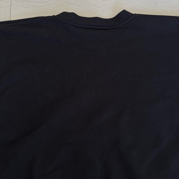 Fear of God Essentials Crewneck Sweatshirt Black Men’s Heavy Gage - Picture 5 of 11